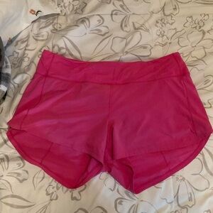 Lululemon Athletica Bright Pink Athletic Shorts